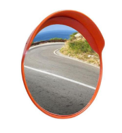 Convex Mirror 80 cm | Outdoor Acrylic/Polycarbonate Traffic Safety Mirror with Mounting Kit | Driveway, Warehouse, Blind Spot